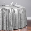 round sequin embroidery organza table cloth